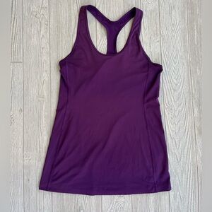 Brooks Athletic Racerback Tank Top Purple Workout Running Shirt Size S
